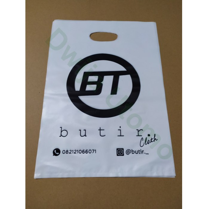 

Plastik Plong Besar Sablon, Plastik Sablon Olshop ukuran 25x35