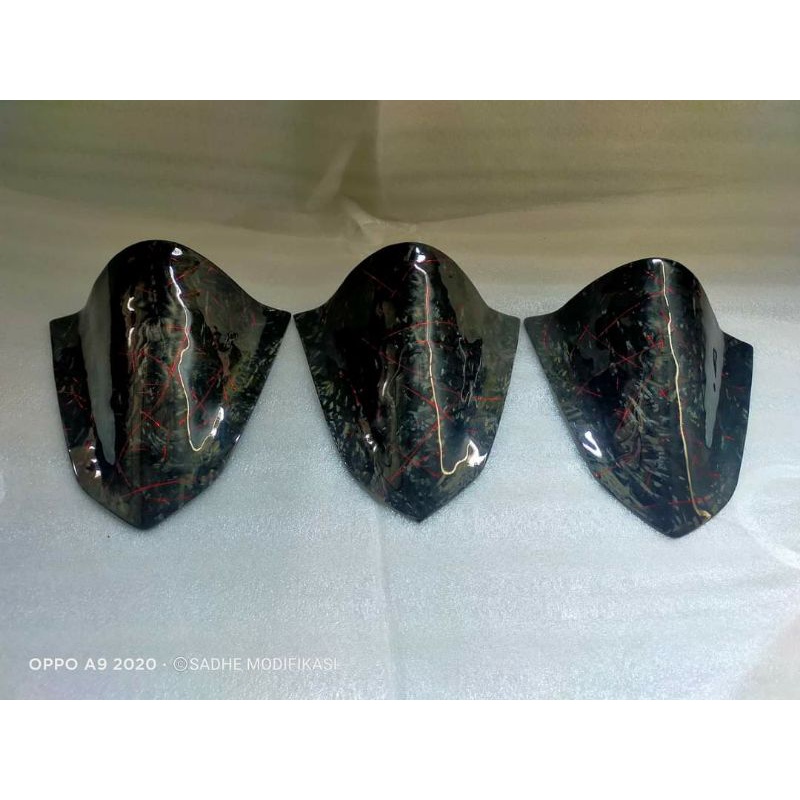 Visor Windshield utk all type Aerox Bahan karbon forged