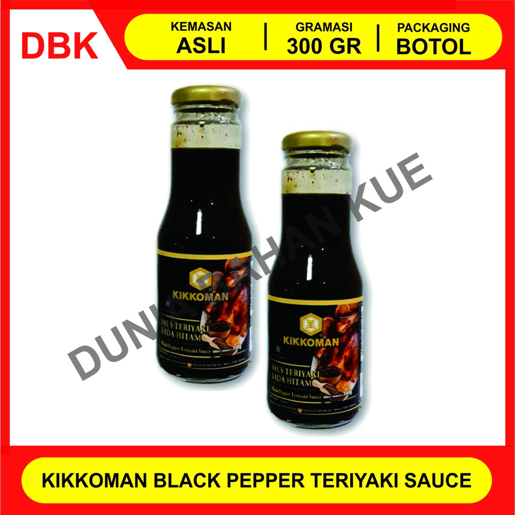 

KIKKOMAN BLACK PEPPER TERIYAKI SAUCE / SAUS TERIYAKI LADA HITAM 300GR