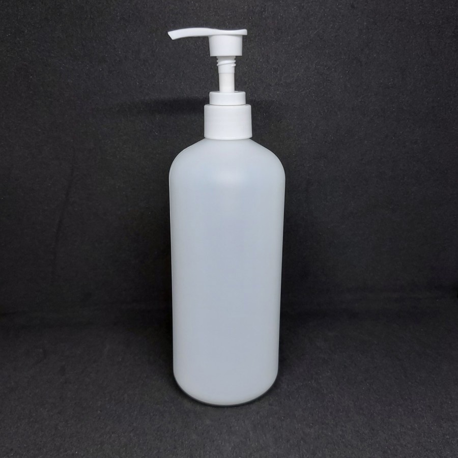 BABEE - BOTOL HDPE 500ML TUTUP PUMP NECK 24 / BOTOL PUMP NECK 24 / BOTOL SABUN / BOTOL HAND SANITIZER