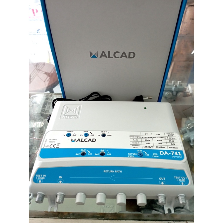 RF Indoor Amplifier ALCAD DA-741 ( Gain 50dB ) Pengganti CF-711