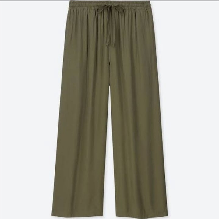 KULOT PANJANG UNIQLO/KULOT RAYON PREMIUM UNIQLO RELACO-HIJAU ARMY