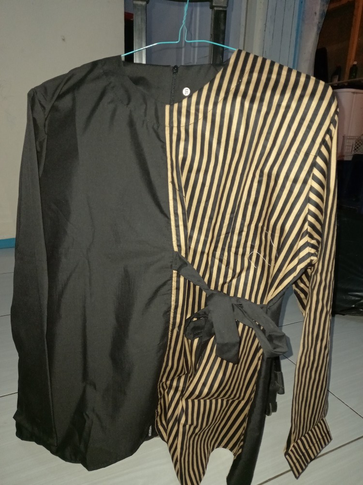 Tey-17 Batik Wanita Asj Sa Hrb026 Kenongo Kemeja Tosca Pendek