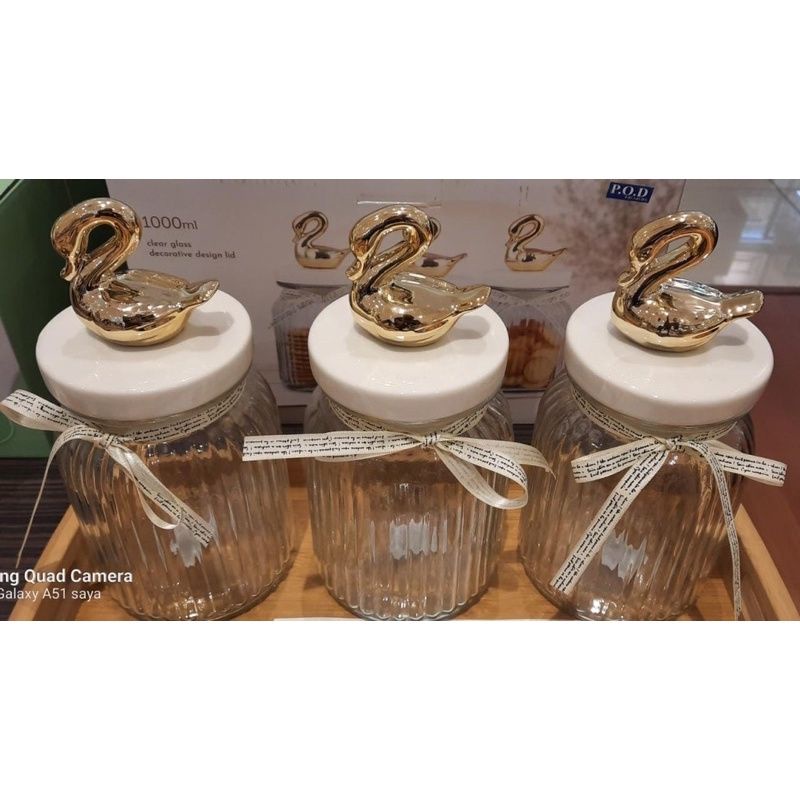 TOPLES SWAN GOLD INFORMA SET ISI 3pcs