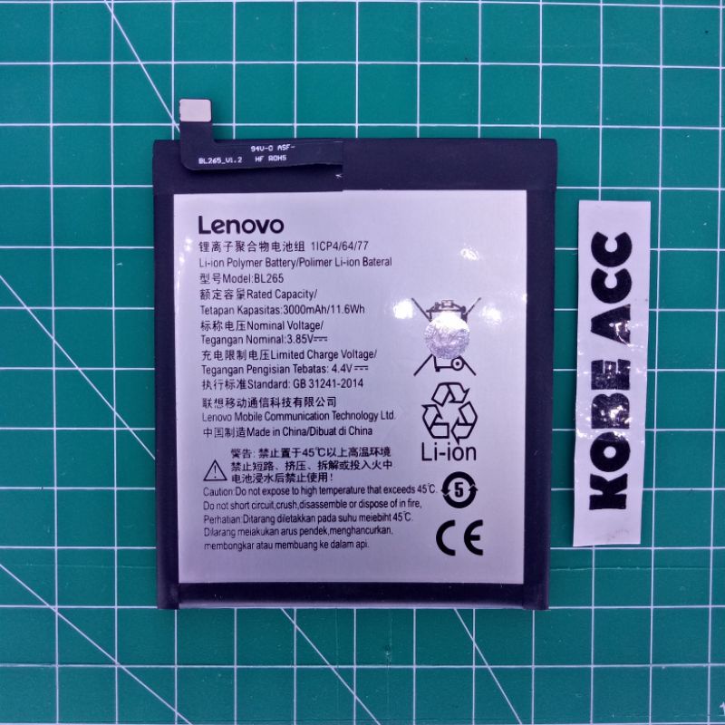 Baterai Motorola MOTO M BL-265 Original