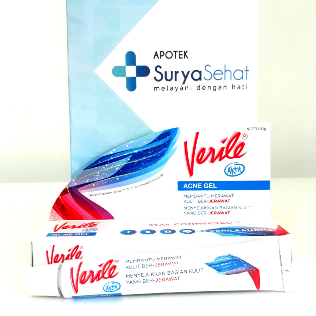 VERILE ACNE GEL Aktif 10 gram - Obat Jerawat