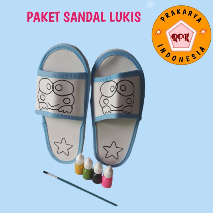 

Unik Sandal Lukis Prakarya Anak + Cat 4 Botol + Kuas, Kerajinan Tangan Sd Hot Sale