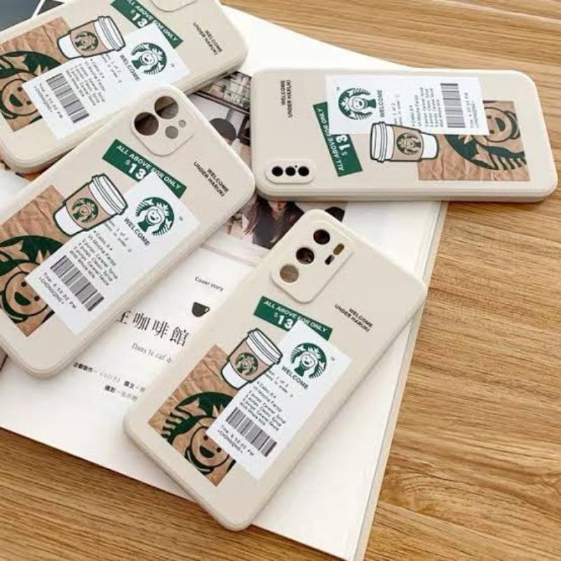 Case Samsung A12 M12 A22 4G M32 M22 A32 4G Tpu Matte Case Starbucks Printing DHL