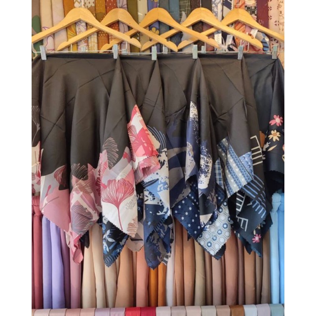 (PAKET USAHA 10 Pcs ) Hijab voal motif premium | Paket hemat hijab| paket usaha hijab|paket reseller
