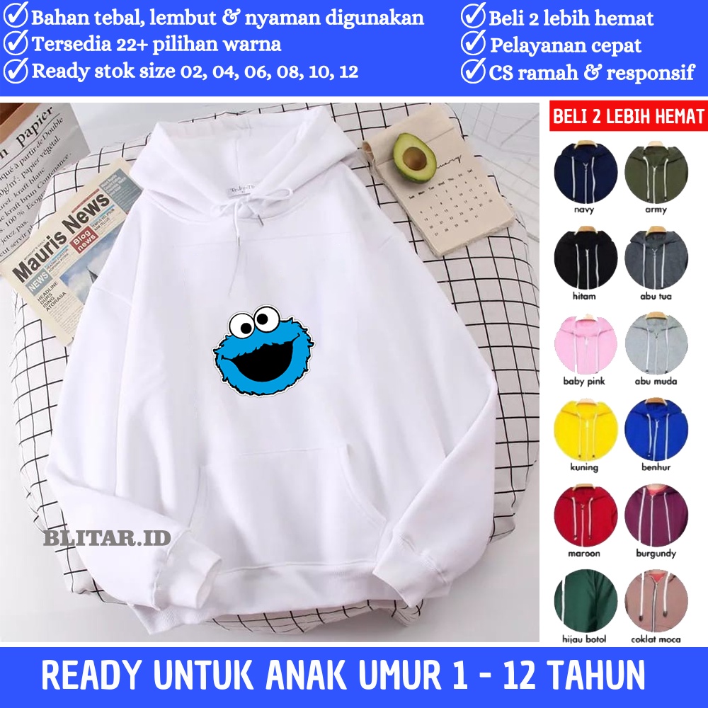 Jaket Hudi Jemper Jumper Jamper Baju Anak Perempuan Laki2 Laki Kecil Cowok Cewek Couple Kembar Warna