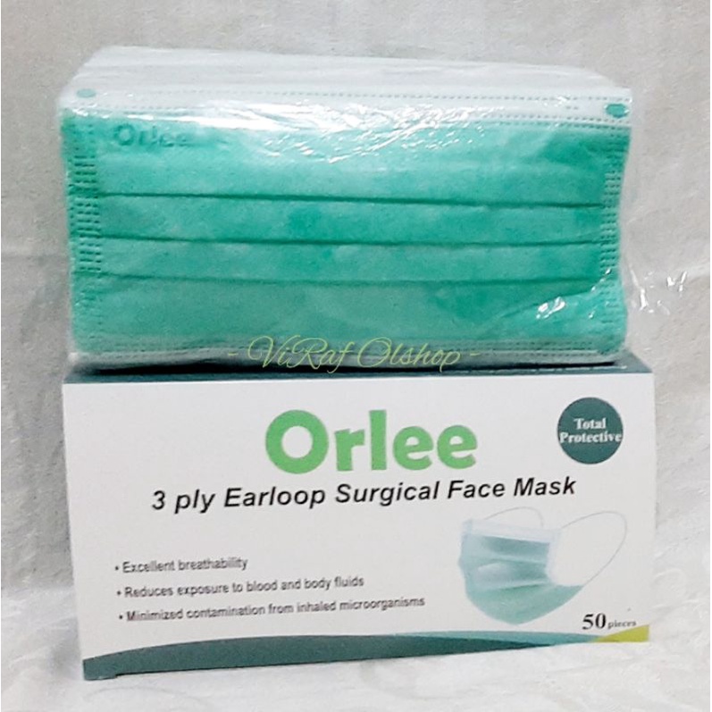 Orlee 3 ply Earloop Surgical Face Mask / Orlee 3 ply Headloop Surgical Face Mask