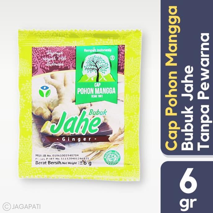

Cap Pohon Mangga - Jahe Bubuk 6gr (Satuan) - Bumbu Dapur - Rempah