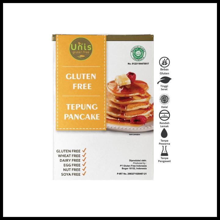 

Unis Gluten Free, Tepung Premiks Pancake Gluten Free (500Gr)