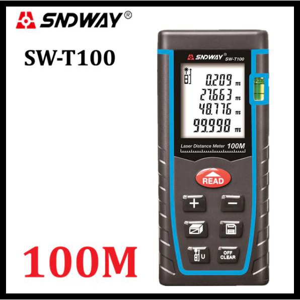 Sndway Meteran Laser Digital Distance 100 Meter