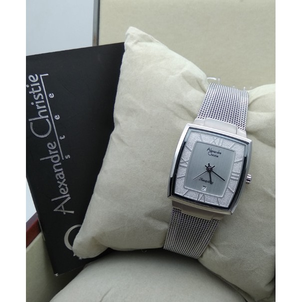 Jam tangan wanita alexandre christie original AC 8329LD FULL SILVER
