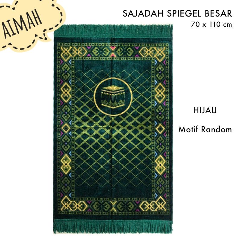 BIsa cod Sajadah Al-ARABIAH Motif Warna Sajadah Turki Ukuran Besar110×70