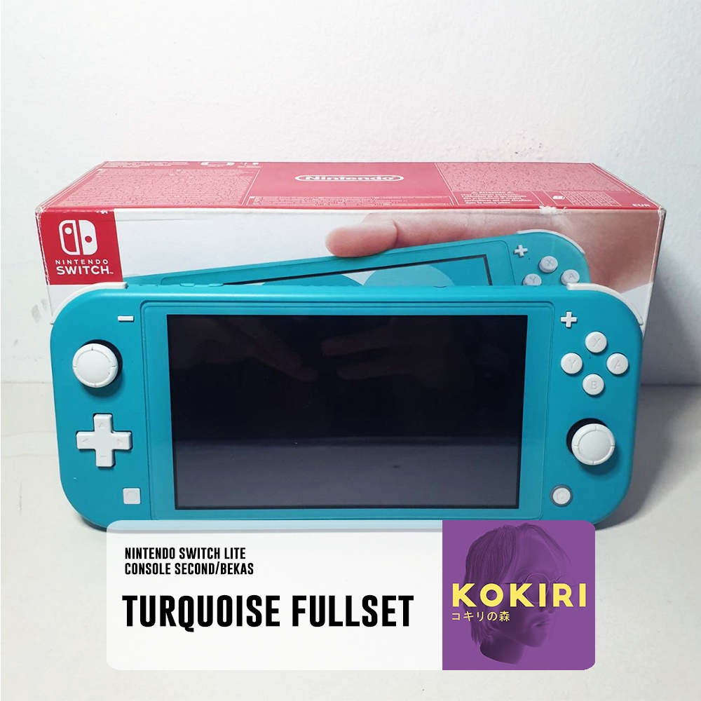 Nintendo Switch Lite Turquoise Blue Bekas/Second
