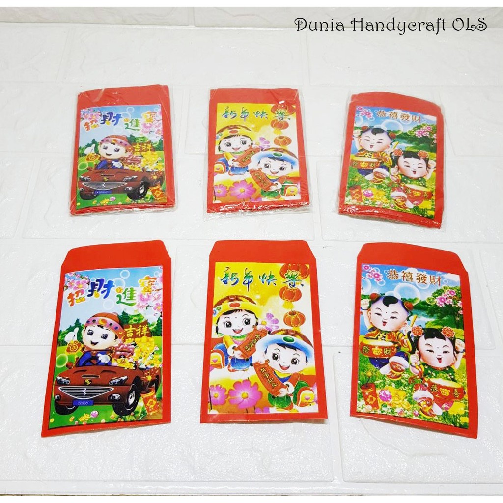 Angpao Sedang Imlek Perayaan Bagi-Bagi Murah Meriah Isi 10