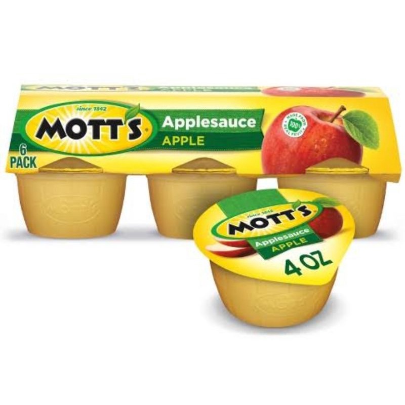 

Mott's Motts Apple Sauce Saus Selai Buah Apel Applesauce Cup / 6 Cups