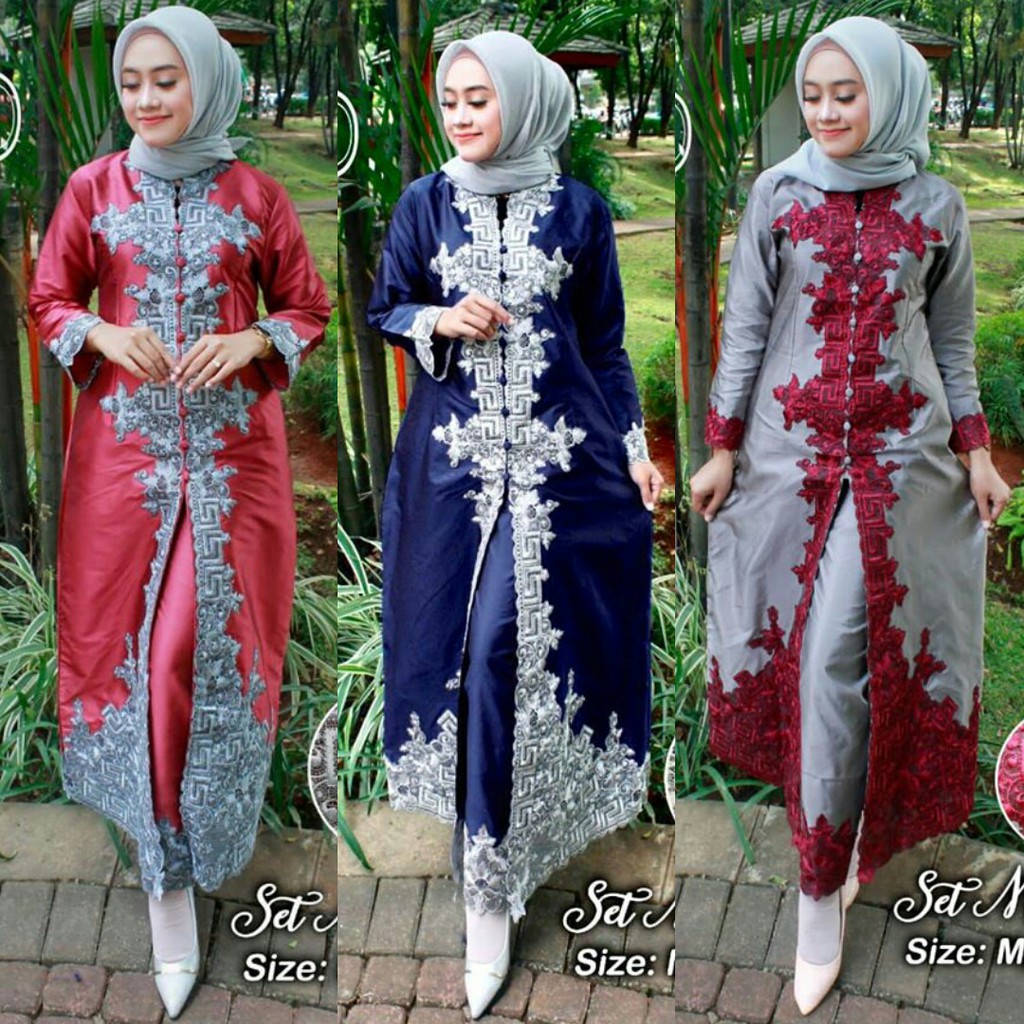 Set Abaya Taffeta Manjalita / Dress Muslim