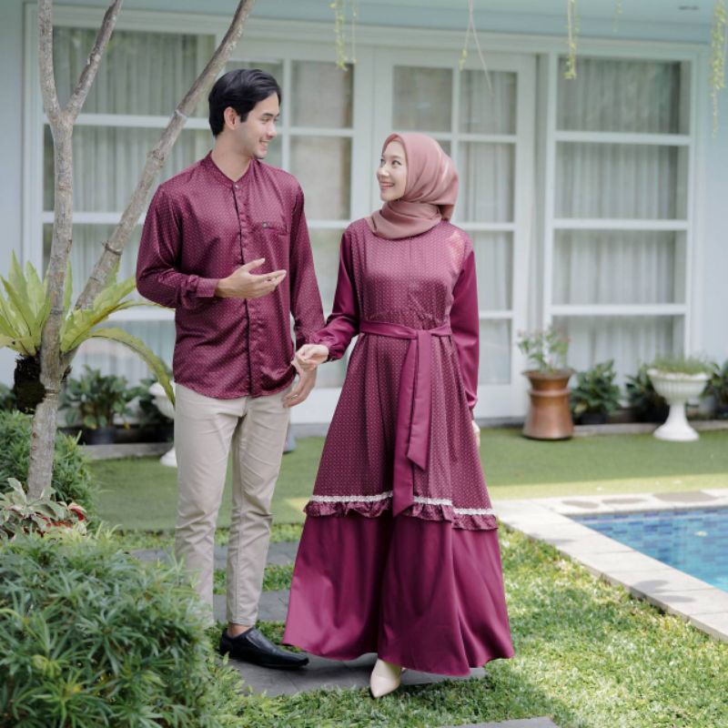 Couple Gamis Koko/Kemeja Happy Armany by Michan