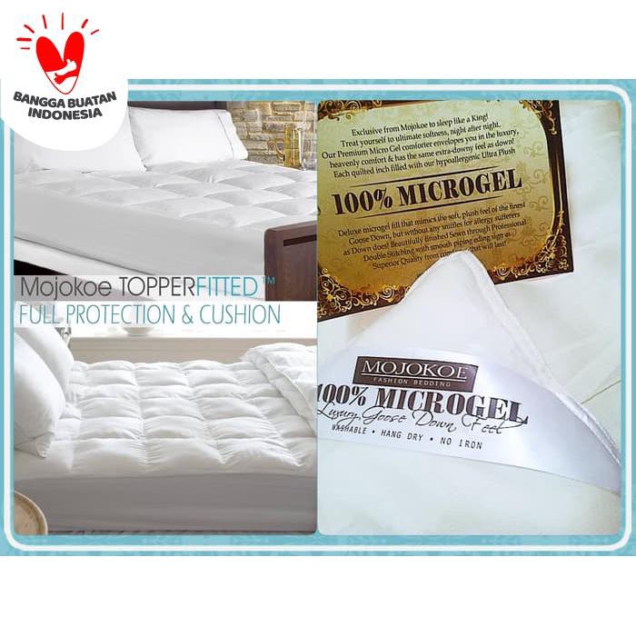 Furniture Kasur Matras | Hotel Bed Mattress (Matras) Topper Fitted-Size Ex.King | 100% Microgel