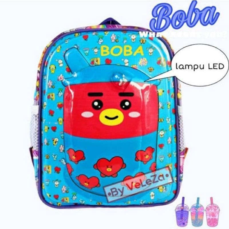 RANSEL BOBA EMBOS TIMBUL LED PLATFORM Tas Ransel anak sekolah Pg/paud