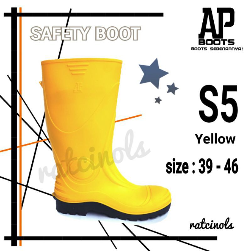 Sepatu AP Boots Safety S5 Yellow
