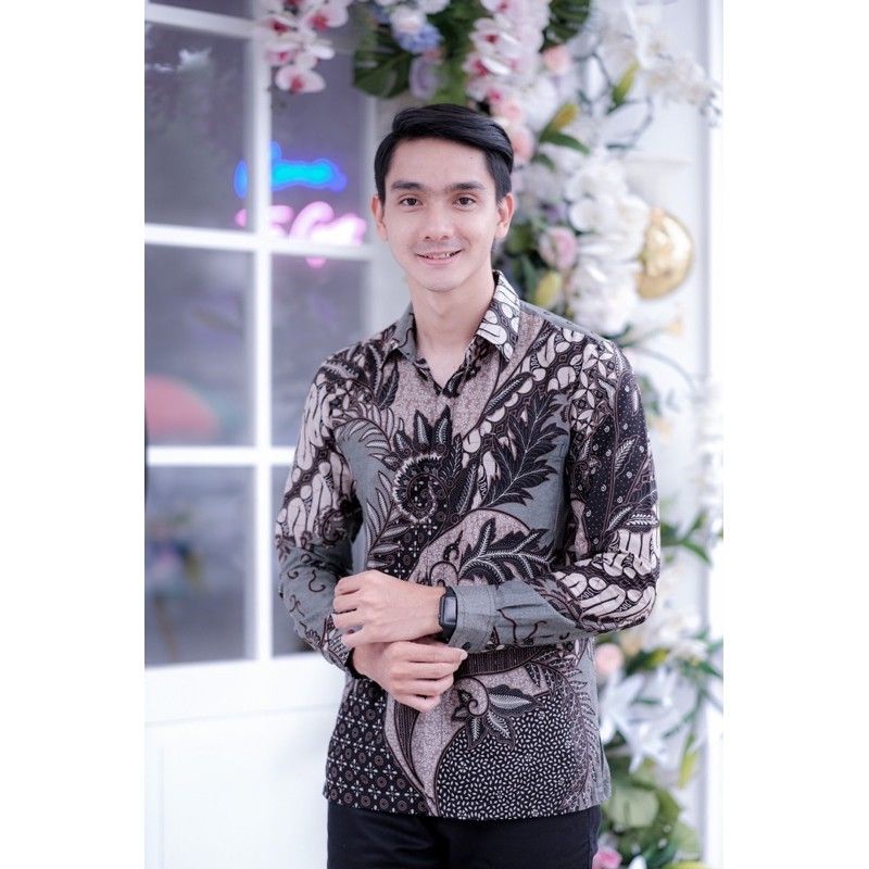 Batik Brokat Couple Kebaya Modern Kebaya Tunangan Kebaya Lamaran Kebaya Wisuda Kebaya Kondangan-Kemejanya purple