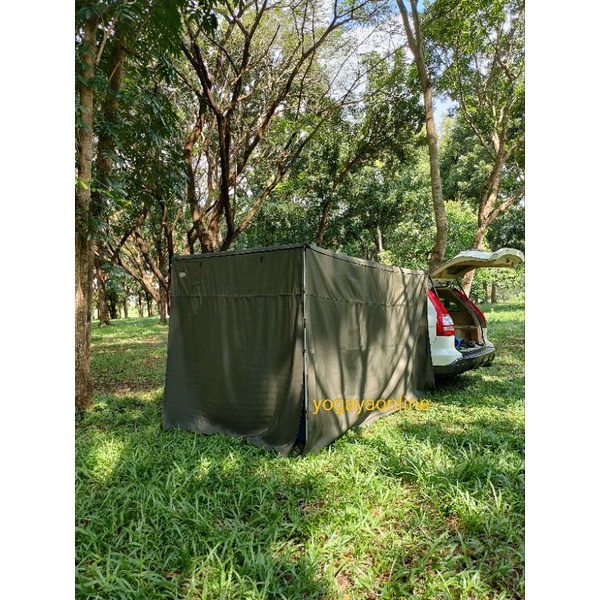 Awning mobil / tenda samping mobil+ penutup 3 sisi