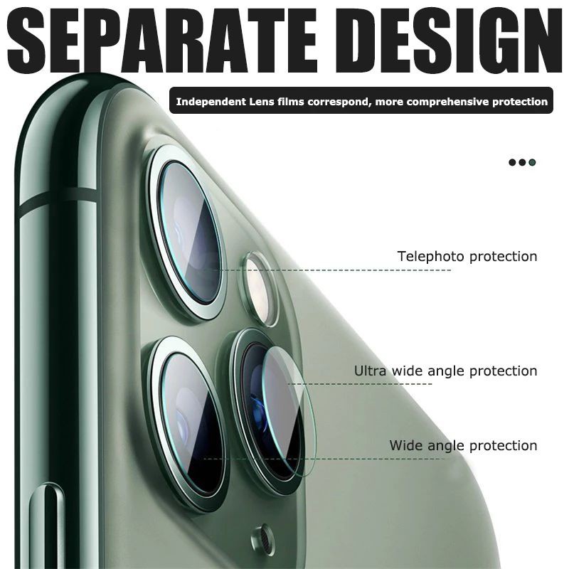 COD✅ Tempered Glass Camera Tg Antigores Kaca Kamera IP iPhone 11 Pro 11pro Screen protector Premium