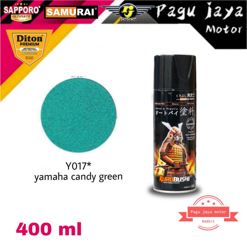 SAMURAI PAINT Y017* YAMAHA CANDY GREEN HIJAU 400ml cat semprot spray paint pilox pilok