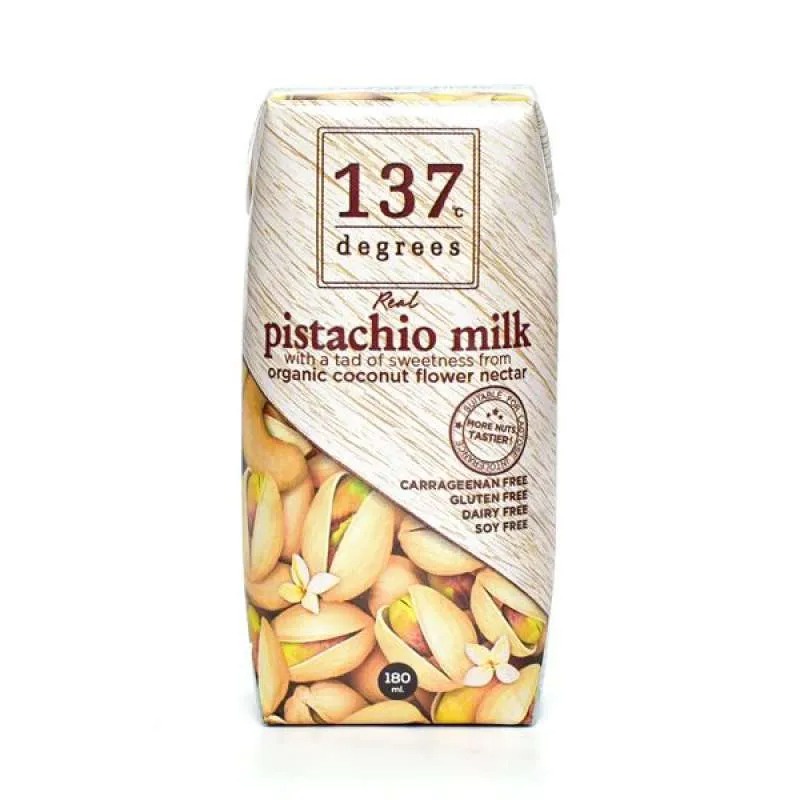 137 Degrees Real Pistachio Milk With Organic Coconut Nectar 180ml