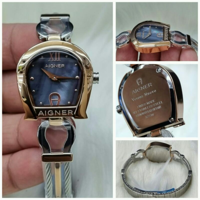 jam tangan wanita aigner verona nuovo batre stainless kualitas original