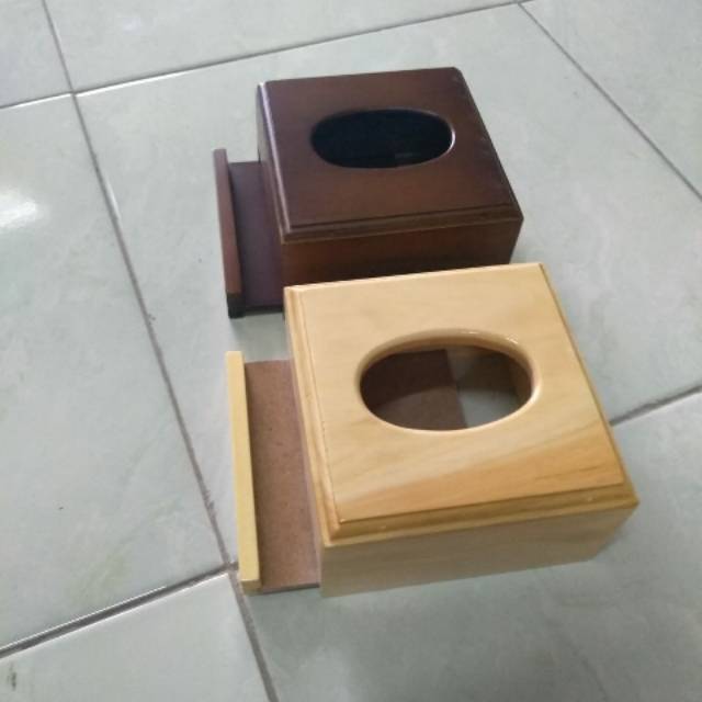 Kotak Tisu Kayu / Walnut Tissue Box 14 x 14 x 8 / Tissue Box Kayu