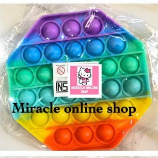 POP IT FIDGET PUSH UP POP ITS ROUND BUBBLE STRESS RELIEF BUBBLE SENSORY POP IT TERMURAH-POP IT OCTAGON