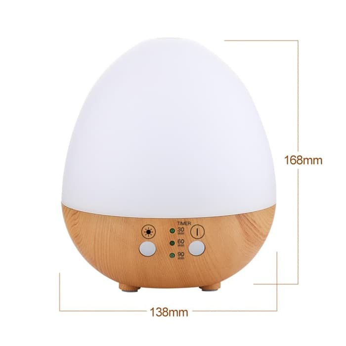 Aromatherapy Air Humidifier Wood 230ml With RGB LED Light