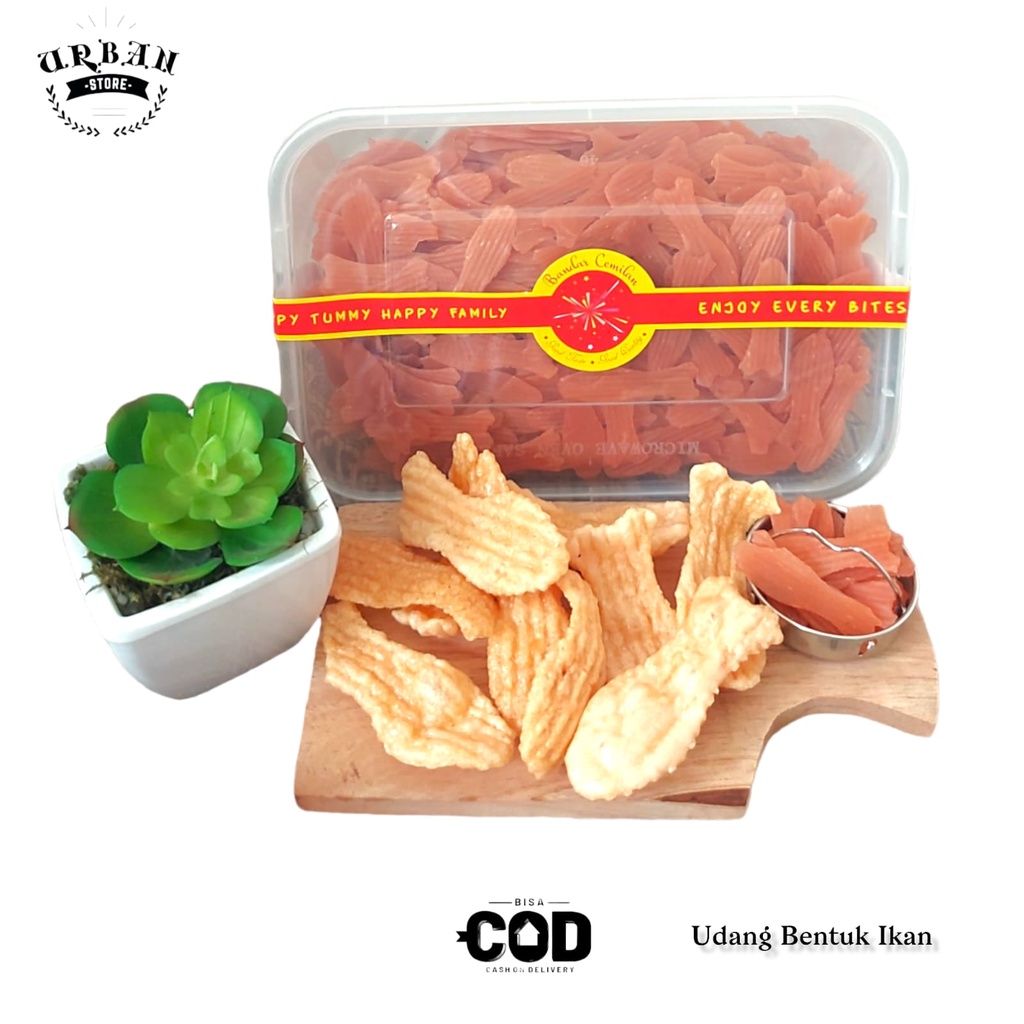 

Kemasan Souvenir - Kerupuk Mentah Krupuk Kering Krupuk Udang bentuk Ikan / Premium