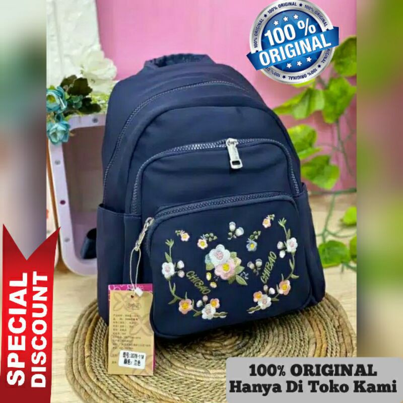 Original Tas Ransel CHIBAO BUNGA Import High QUALITY Anti Air SUPER Elegan Design TERBARU