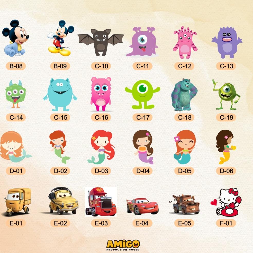 

(T3K8) ★ Stiker Nama Anak Cute Stiker Cutting Stiker Label Nama Stiker Karakter //Lagi@viral