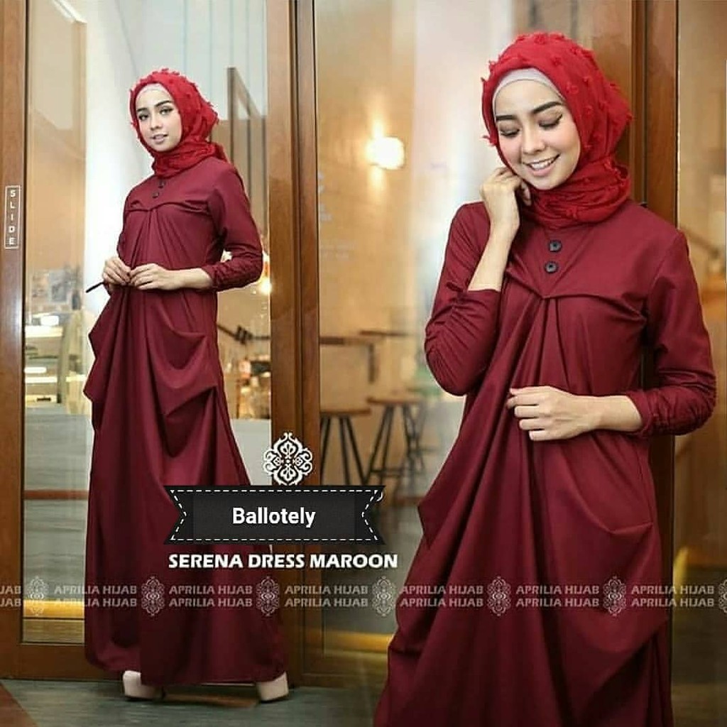 gamis | serena maxi | Balotelli | gamis maxi | baju muslim | maxi dress | long dress | dress | maxi