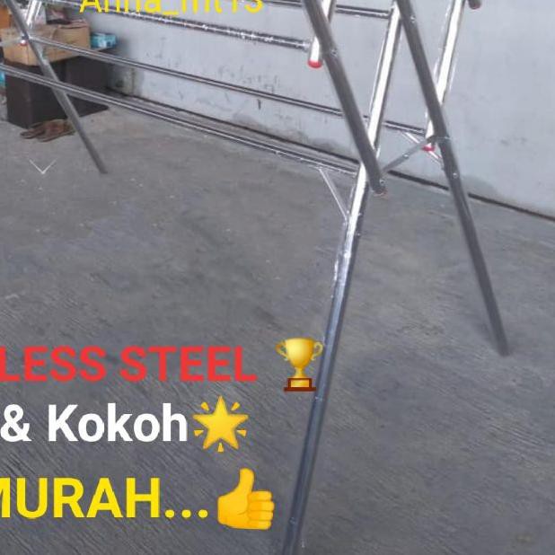 ♟ ORIGINAL BINA KARYA - JEMURAN PAKAIAN / JEMURAN BAJU JUMBO BAHAN STAINLESS / ALMUNIUM ANTI KARAT ☈