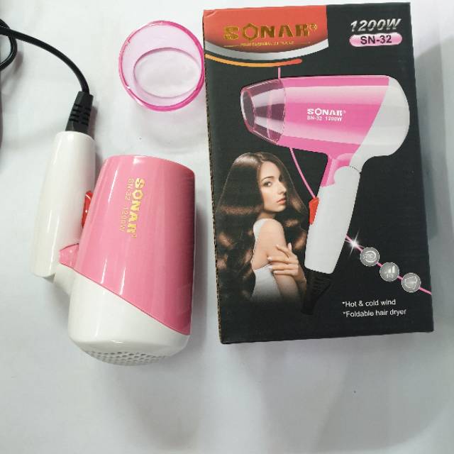 HAIRDYER SONAR SN-32 ALAT PENGGERING RAMBUT MINI HAIRDRYER  RAMBUT SALON MURAH BISA DILIPAT