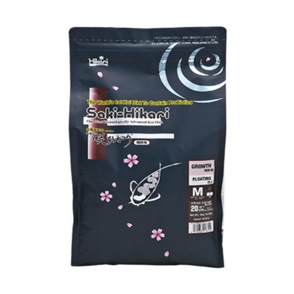 Saki Hikari Growth Floating M (Medium) 2kg 2 kg Makanan Pakan Ikan Koi