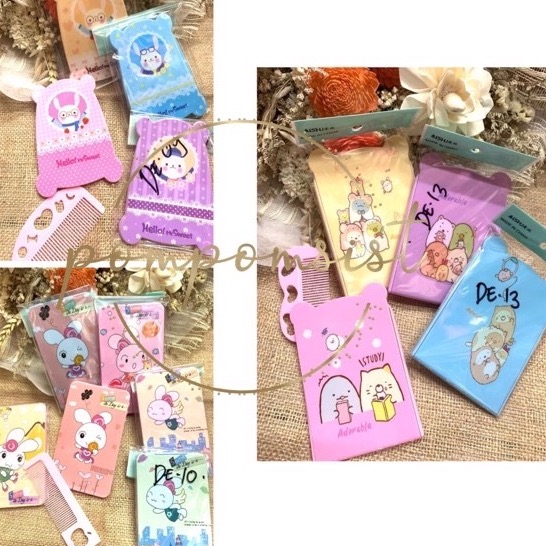 CERMIN RIAS LIPAT + SISIR KARAKTER LUCU-CERMIN LIPAT RANDOM