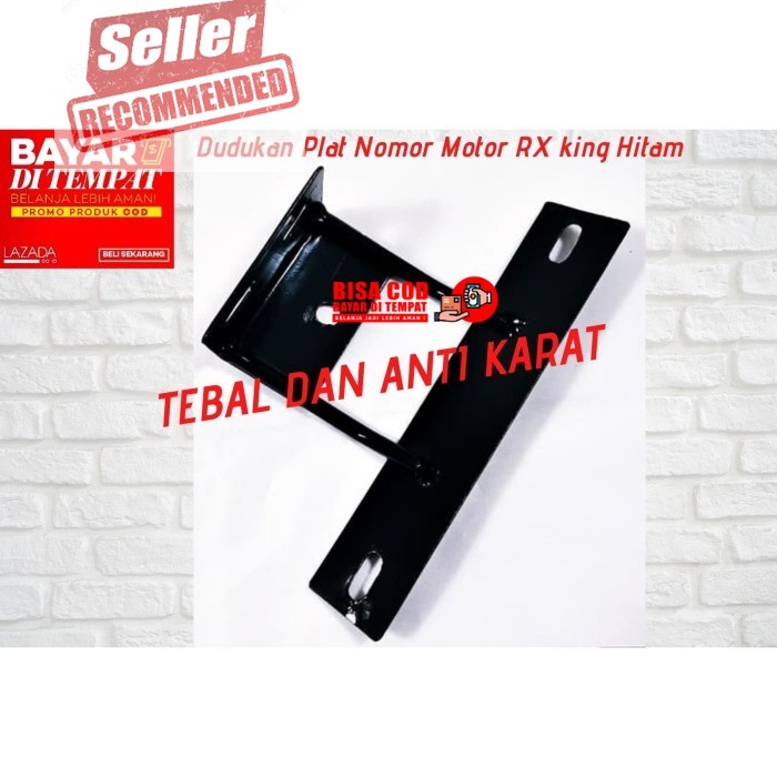 COD  Dudukan Plat Nomor Motor RX king Hitam