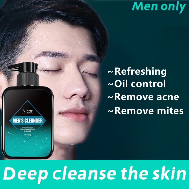 Face Wash For Men Acnes Facial Wash Pembersih Wajah Pria Pembersih Wajah Jerawat 150g Oil Control, Anti-Acne, Hydrating, Brightening