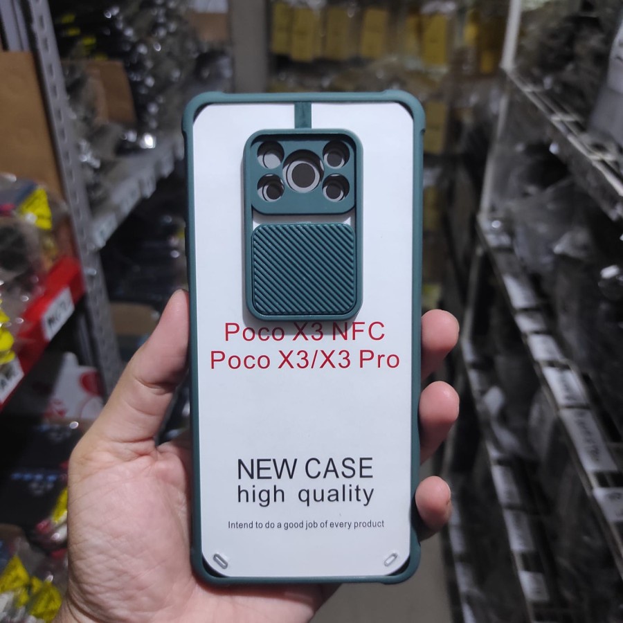 Case Xiaomi Redmi Note 10 5G Poco M3 Pro Poco X3 Pro Poco X3 NFC Slide Clear Transparant Protaction Kamera Belakang