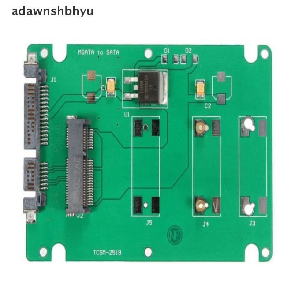 [adawnshbhyu] Konektor Kartu Converter Adapter SSD mSATA Ke 2.5inch SATA 3dengan Casing 2.5inch