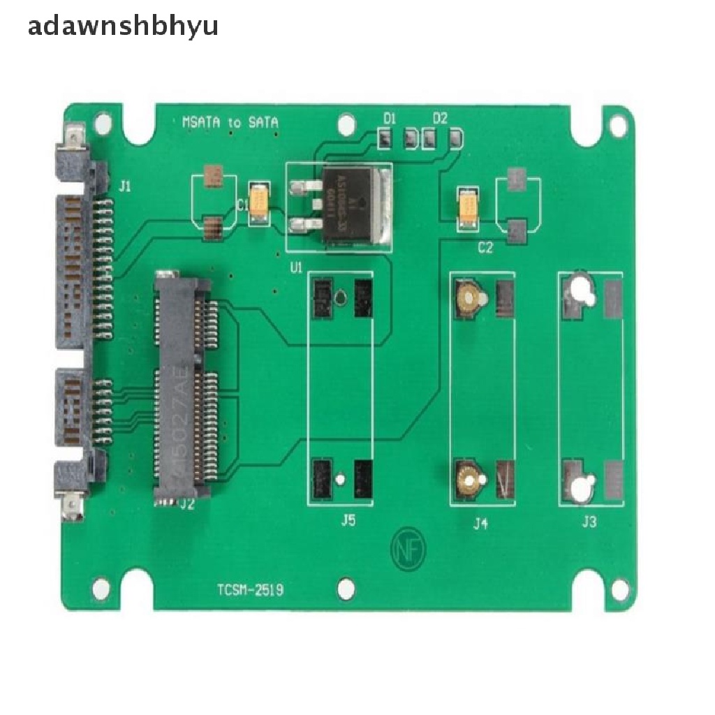[adawnshbhyu] Konektor Kartu Converter Adapter SSD mSATA Ke 2.5inch SATA 3dengan Casing 2.5inch